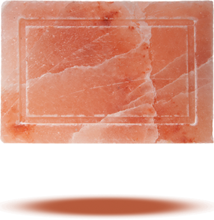 plancha de sal rosada del himalaya