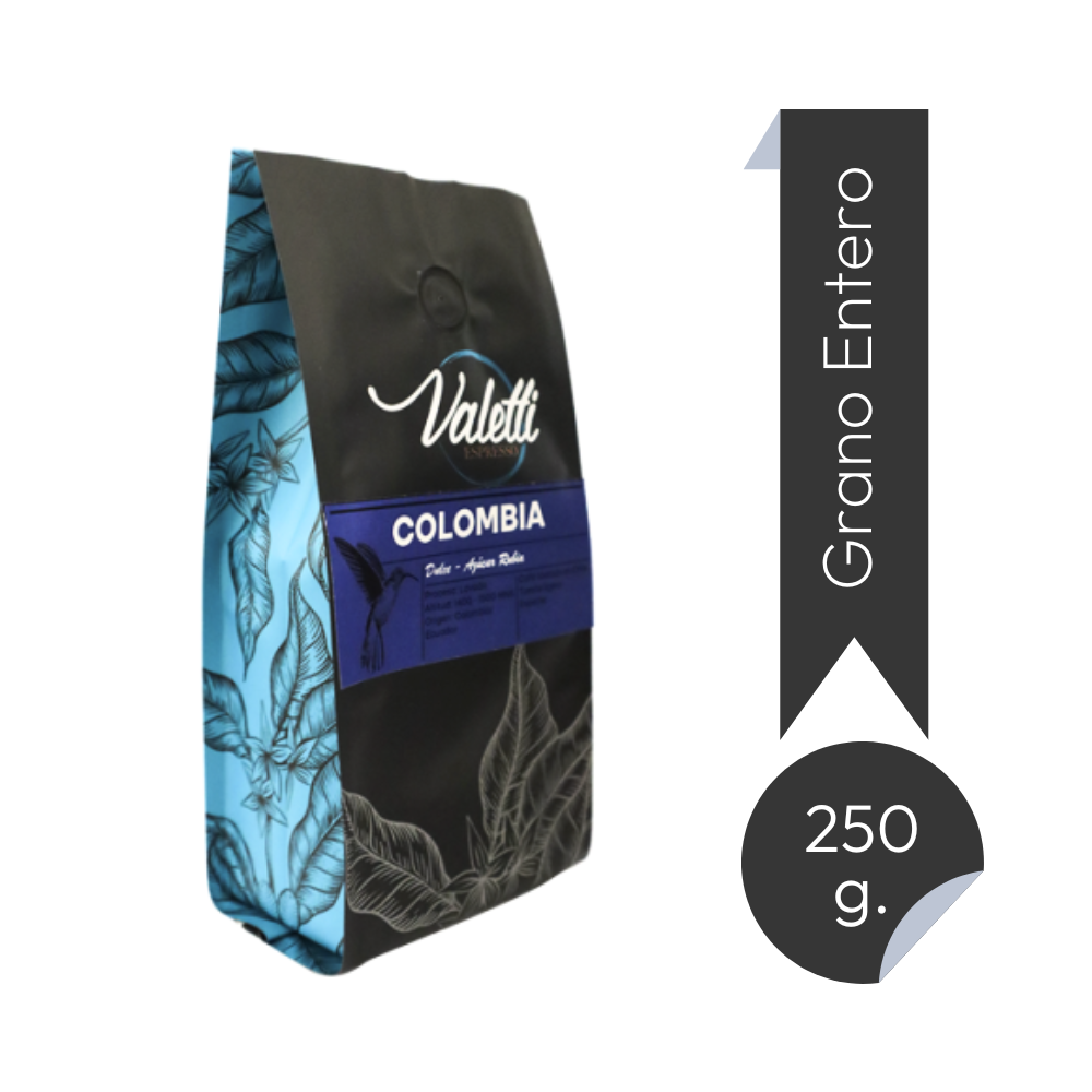 Café en grano Valetti Colombia 250 gr.