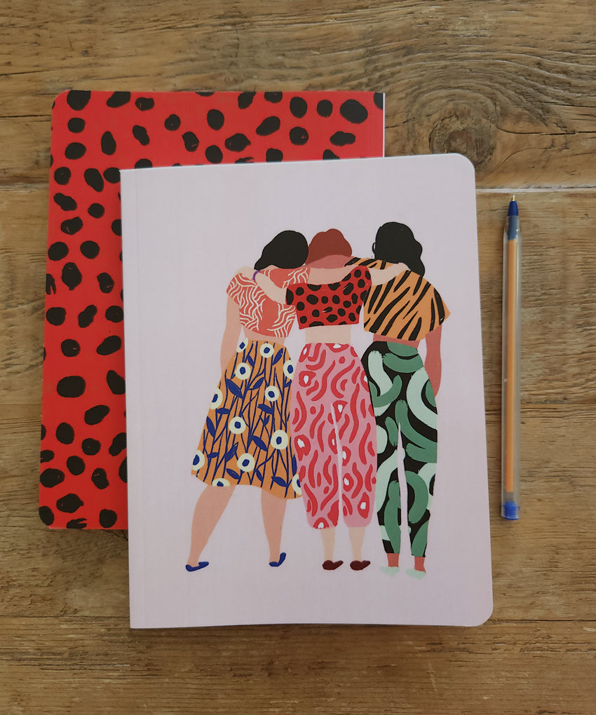 Cuaderno S ilustrado 3 mujeres