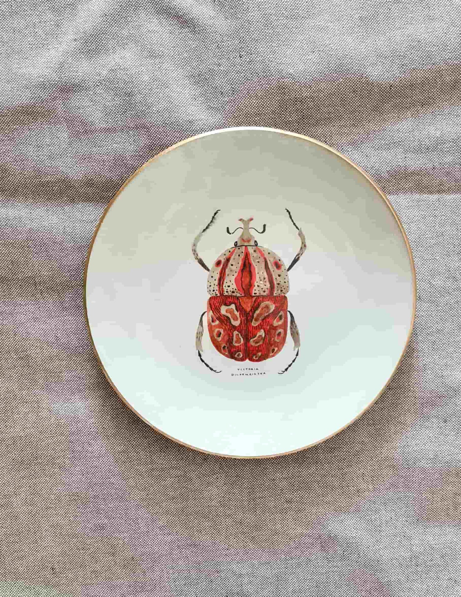 plato de postre (19 cm) esc. rojo