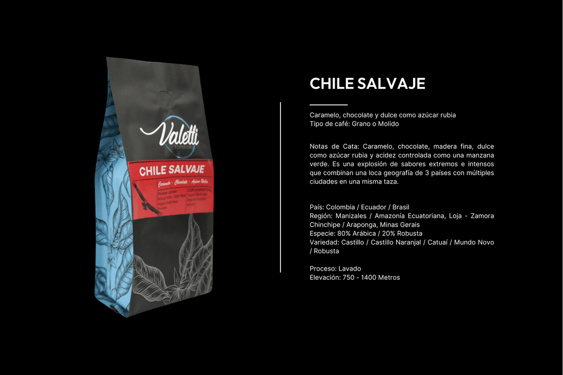 Café molido Valetti Chile Salvaje 1 kg